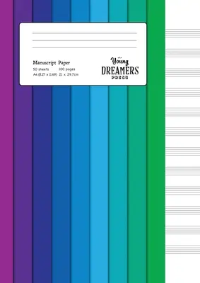 Carta manoscritta: Spettro di colori A4 Quaderno di musica a fogli bianchi - Manuscript Paper: Colour Spectrum A4 Blank Sheet Music Notebook