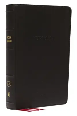 KJV, Bibbia di riferimento, formato personale a stampa gigante, vera pelle, nero, edizione a lettere rosse - KJV, Reference Bible, Personal Size Giant Print, Genuine Leather, Black, Red Letter Edition