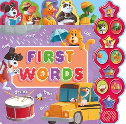 Le prime parole: Libro sonoro interattivo per bambini con 10 pulsanti - First Words: Interactive Children's Sound Book with 10 Buttons