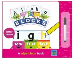 Squadre di lettere Alphablocks: Un libro da pulire - Alphablocks Letter Teams: A Wipe-Clean Book