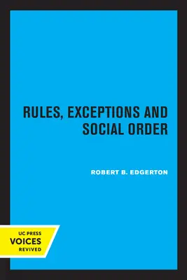 Regole, eccezioni e ordine sociale - Rules, Exceptions, and Social Order