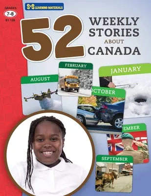 52 storie settimanali di saggistica sul Canada Gradi 7-8 - 52 Weekly Nonfiction Stories About Canada Grades 7-8
