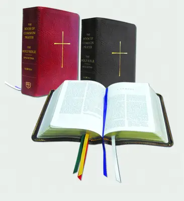 Edizione combinata del Libro di preghiere comuni e della Bibbia (NRSV con Apocrifi): Pelle rossa - The Book of Common Prayer and Bible Combination Edition (NRSV with Apocrypha): Red Bonded Leather