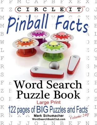Cerchia, Flipper, Ricerca a parole, Libro puzzle - Circle It, Pinball Facts, Word Search, Puzzle Book