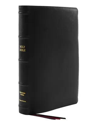 Kjv, Bibbia Thinline, Stampa grande, Pelle di capra premium, Nero, Collezione Premier, Lettera rossa, Indice per il pollice, Stampa comfort: Sacra Bibbia, Versione di Re Giacomo - Kjv, Thinline Bible, Large Print, Premium Goatskin Leather, Black, Premier Collection, Red Letter, Thumb Indexed, Comfort Print: Holy Bible, King Jame