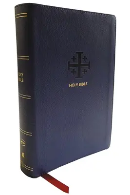Nkjv, Bibbia di riferimento con fine dei versi, formato personale, stampa grande, pelle di capra, blu, lettere rosse, stampa confortevole: Sacra Bibbia, Nuova versione di Re Giacomo - Nkjv, End-Of-Verse Reference Bible, Personal Size Large Print, Leathersoft, Blue, Red Letter, Comfort Print: Holy Bible, New King James Version