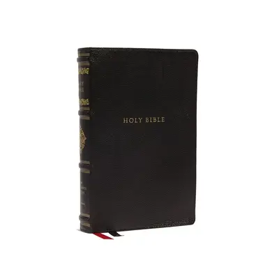 Nkjv, Bibbia di riferimento con margini ampi, Collezione sovrana, Vera pelle, nero, lettere rosse, stampa comfort: Sacra Bibbia, Nuova versione di Re Giacomo - Nkjv, Wide-Margin Reference Bible, Sovereign Collection, Genuine Leather, Black, Red Letter, Comfort Print: Holy Bible, New King James Version