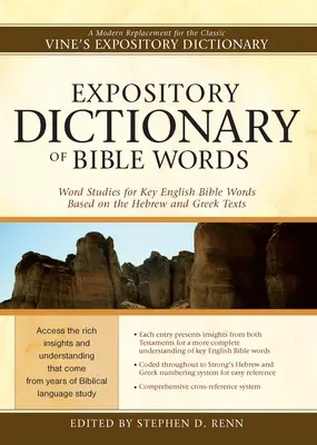 Dizionario espositivo delle parole della Bibbia: Studi di parole per le parole chiave della Bibbia inglese basati sui testi ebraico e greco - Expository Dictionary of Bible Words: Word Studies for Key English Bible Words Based on the Hebrew and Greek Texts