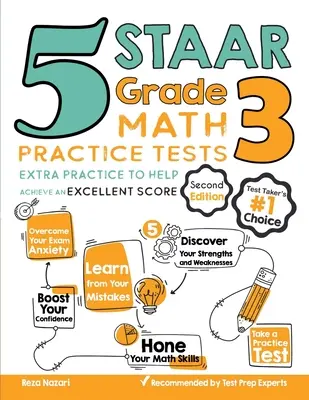 5 Test pratici di matematica STAAR Grade 3: Esercitazioni extra per ottenere un punteggio eccellente - 5 STAAR Grade 3 Math Practice Tests: Extra Practice to Help Achieve an Excellent Score