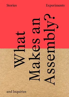 Cosa rende un'assemblea? Storie, esperimenti e indagini - What Makes an Assembly?: Stories, Experiments, and Inquiries