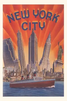 Diario d'epoca Poster di viaggio di New York - Vintage Journal New York Travel Poster