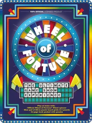 Scatola dei giochi della Ruota della Fortuna: Con la Ruota della Fortuna ufficiale e tantissimi puzzle! - Wheel of Fortune Game Tin: With Official Wheel of Fortune Wheel Spinner and Tons of Puzzles!