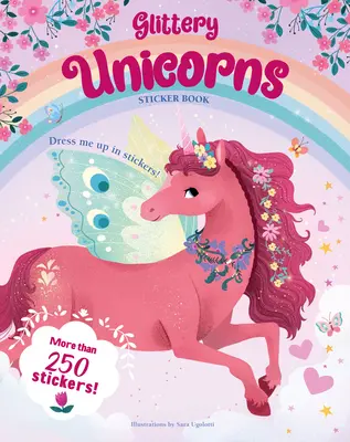 Libro di adesivi degli unicorni scintillanti - Glittery Unicorns Sticker Book
