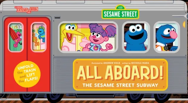 A bordo della metropolitana di Sesame Street (un libro Abrams Extend-A-Book) - All Aboard! the Sesame Street Subway (an Abrams Extend-A-Book)