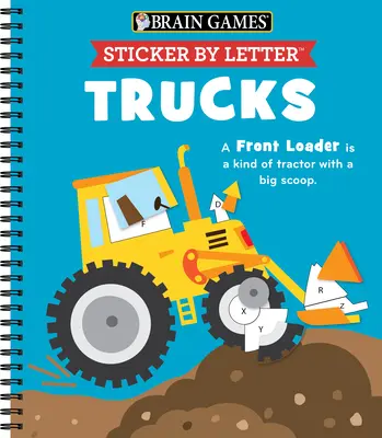 Giochi per il cervello - Sticker per lettera: Camion - Brain Games - Sticker by Letter: Trucks