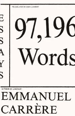 97.196 parole: Saggi - 97,196 Words: Essays