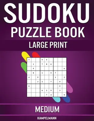 Libro di Sudoku a stampa grande medio: 200 Sudoku medi per giocatori intermedi con soluzioni - stampa grande - Sudoku Puzzle Book Large Print Medium: 200 Medium Sudokus for Intermediate Players with Solutions - Large Print