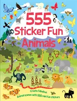 555 Sticker Fun - Libro di attività sugli animali - 555 Sticker Fun - Animals Activity Book