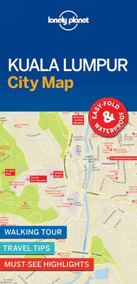 Mappa della città di Kuala Lumpur 1 - Lonely Planet Kuala Lumpur City Map 1