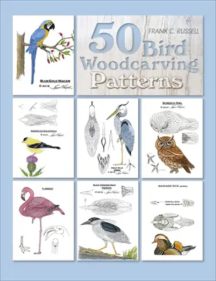 50 modelli di intaglio di uccelli - 50 Bird Woodcarving Patterns