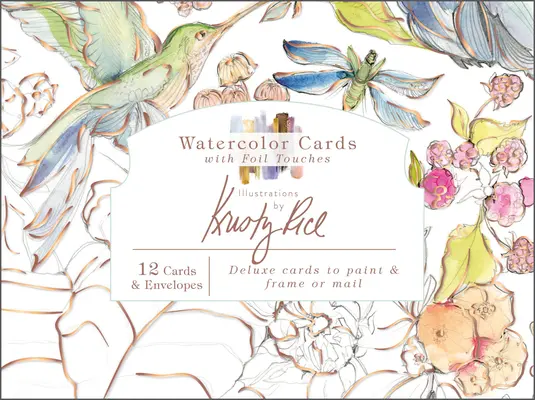 Carte acquerellate con tocchi di lamina: Illustrazioni di Kristy Rice - Watercolor Cards with Foil Touches: Illustrations by Kristy Rice