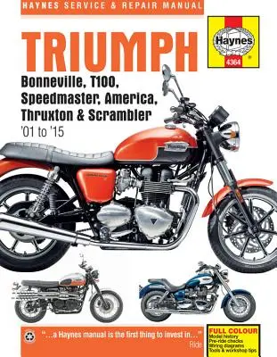 Triumph Bonneville, T100, Speedmaster, America, Thruxton e Scrambler (01 - 15) - Triumph Bonneville, T100, Speedmaster, America, Thruxton & Scrambler (01 - 15)