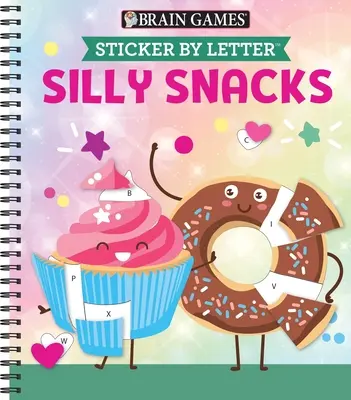 Giochi per il cervello - Adesivo per lettera: Merendine sciocche - Brain Games - Sticker by Letter: Silly Snacks