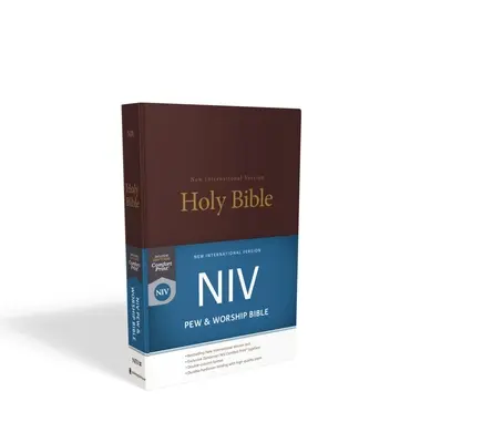 NIV, Bibbia di preghiera e di culto, copertina rigida, borgogna - NIV, Pew and Worship Bible, Hardcover, Burgundy