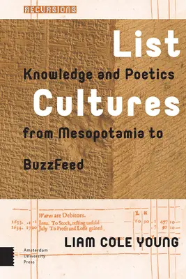 Elencare le culture: Conoscenza e poetica dalla Mesopotamia a Buzzfeed - List Cultures: Knowledge and Poetics from Mesopotamia to Buzzfeed
