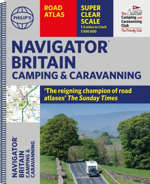 Atlante della Gran Bretagna per il campeggio e il caravaning di Philip's Navigator - Philip's Navigator Camping and Caravanning Atlas of Britain