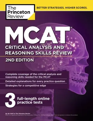 MCAT Critical Analysis and Reasoning Skills Review, 2a edizione - MCAT Critical Analysis and Reasoning Skills Review, 2nd Edition