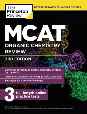 Ripasso di chimica organica MCAT, 3a edizione - MCAT Organic Chemistry Review, 3rd Edition