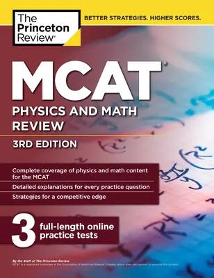 Ripasso di fisica e matematica MCAT, 3a edizione - MCAT Physics and Math Review, 3rd Edition