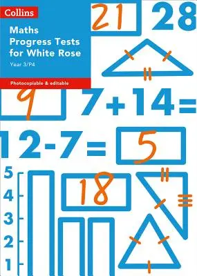 Collins Test & Assessment - Test di avanzamento di matematica per il 3° anno/P4 per White Rose - Collins Tests & Assessment - Year 3/P4 Maths Progress Tests for White Rose