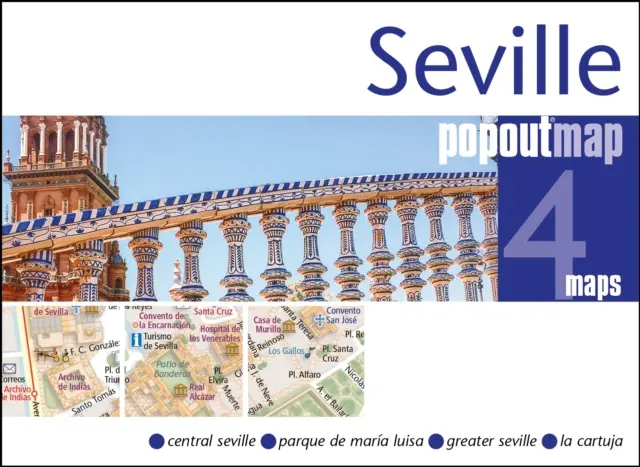 Mappa popout di Siviglia - Seville Popout Map