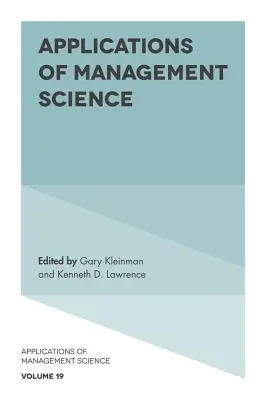 Applicazioni della scienza manageriale - Applications of Management Science