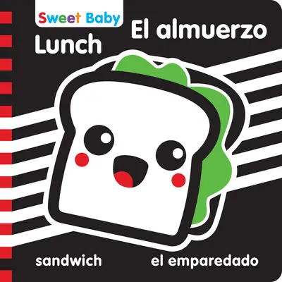 Serie Sweet Baby Pranzo 6x6 bilingue: un'introduzione ad alto contrasto all'ora dei pasti - Sweet Baby Series Lunch 6x6 Bilingual: A High Contrast Introduction to Mealtime