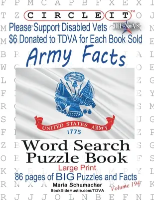 Cerchia, fatti sull'esercito, ricerca per parola, libro puzzle - Circle It, Army Facts, Word Search, Puzzle Book