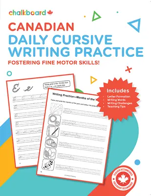 Pratica quotidiana di scrittura corsiva canadese Gradi 2-4 - Canadian Daily Cursive Writing Practice Grades 2-4
