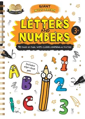 Aiuto per i compiti Lettere e numeri: Libro di lavoro gigante da pulire per bambini di oltre 3 anni - Help with Homework Letters & Numbers: Giant Wipe-Clean Workbook for 3+ Year-Olds