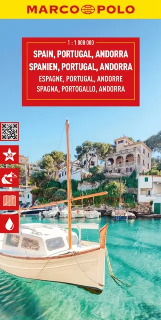Spagna/Portogallo Mappa Marco Polo - Spain/Portugal Marco Polo Map