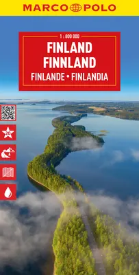 Finlandia Mappa Marco Polo - Finland Marco Polo Map
