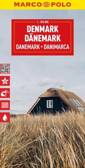 Danimarca Mappa Marco Polo - Denmark Marco Polo Map