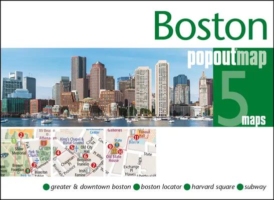 Mappa pop-up di Boston - Boston Popout Map