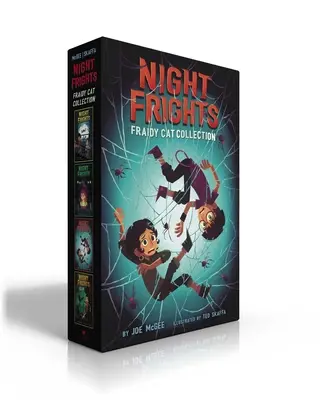 Collezione di gatti fifoni notturni (cofanetto): I baffi infestati; Il fagiolo di Lima in agguato; Il ragno non così piccolo; Gli scoiattoli se ne sono andati. - Night Frights Fraidy-Cat Collection (Boxed Set): The Haunted Mustache; The Lurking Lima Bean; The Not-So-Itsy-Bitsy Spider; The Squirrels Have Gone Nu