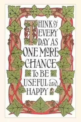 Diario d'epoca Slogan Sii utile e felice - Vintage Journal Be Useful and Happy Slogan