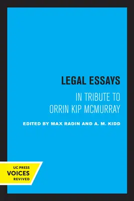 Saggi giuridici: in omaggio a Orrin Kip McMurray - Legal Essays: In Tribute to Orrin Kip McMurray