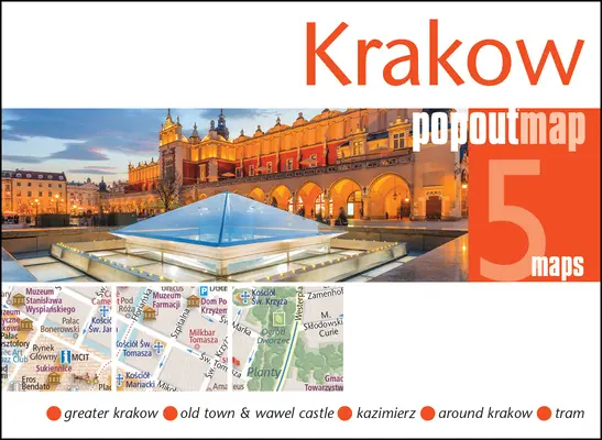 Cracovia Mappa Popout - Krakow Popout Map