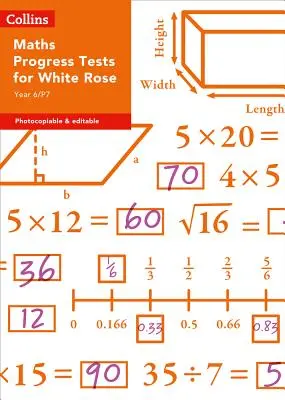 Test e valutazione Collins - Test di avanzamento di matematica per l'anno 6/P7 di White Rose - Collins Tests & Assessment - Year 6/P7 Maths Progress Tests for White Rose