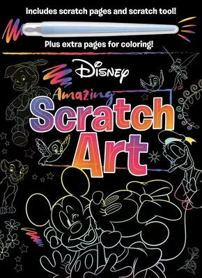 Disney - Incredibile arte del graffio: Con lo strumento del graffio e le pagine da colorare - Disney - Amazing Scratch Art: With Scratch Tool and Coloring Pages